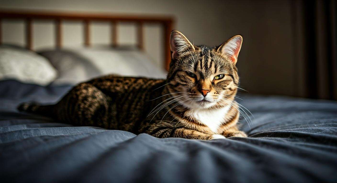 Pourquoi mon chat me fixe-t-il en dormant ?