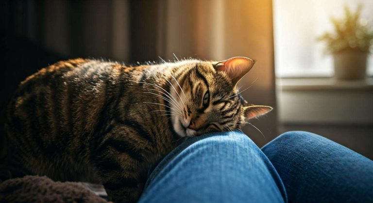 Pourquoi les chats se frottent-ils aux jambes : explication et mystère dévoilés