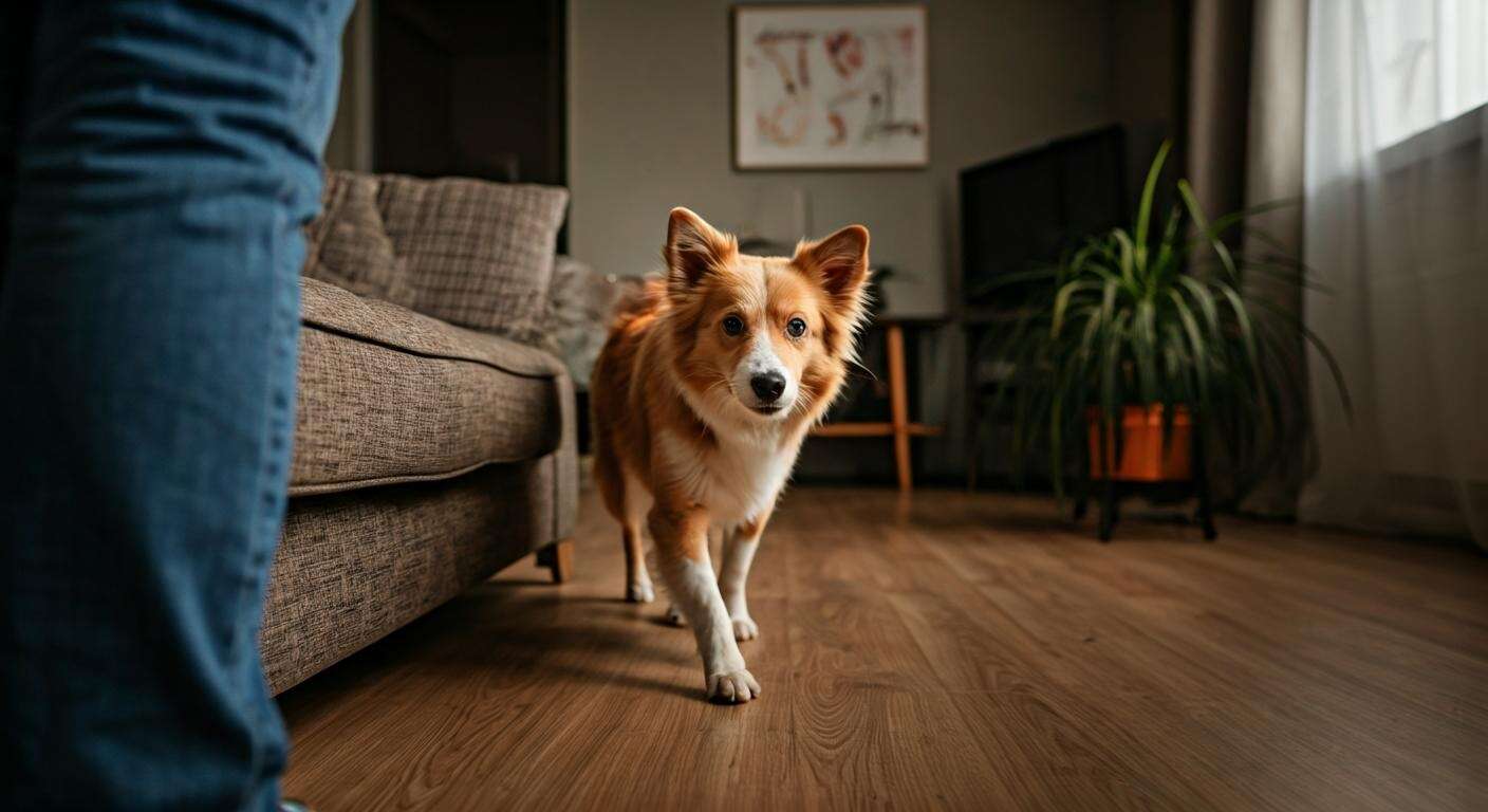 Pourquoi mon chien se glisse-t-il entre mes jambes ? décryptage et solutions