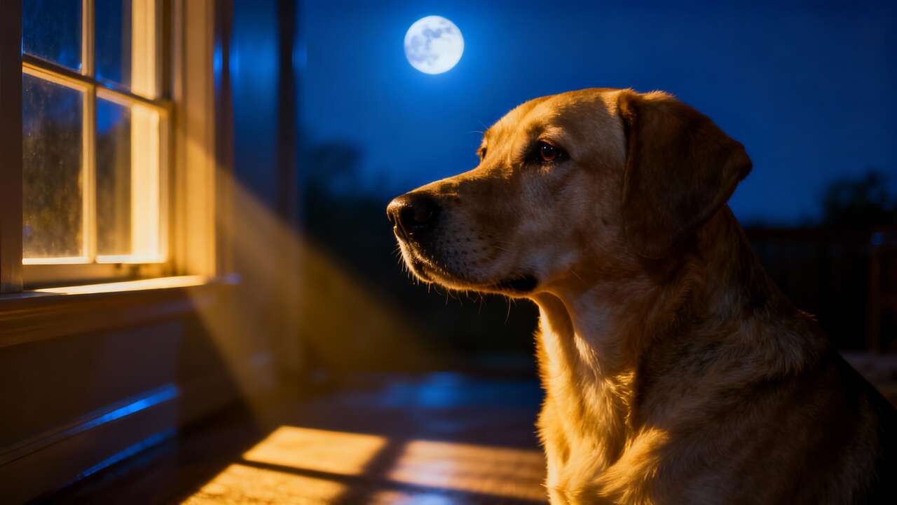 Pourquoi un chien pleure la nuit : causes et solutions