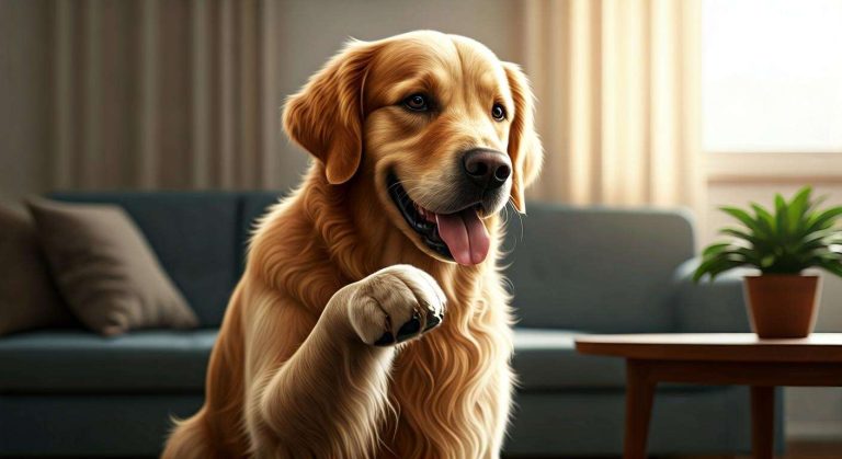 Pourquoi mon chien donne-t-il la patte : signification et astuces