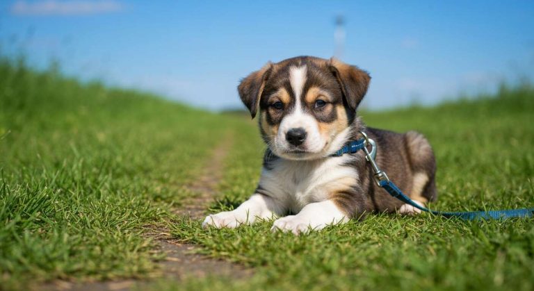 En promenade, mon chiot s'allonge et ne veut plus avancer ! Pourquoi ce comportement ?
