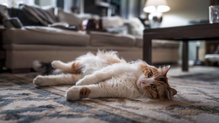 Si votre chat vous montre son ventre, ne tombez pas dans le piège : ce n’est pas toujours une invitation à la caresse