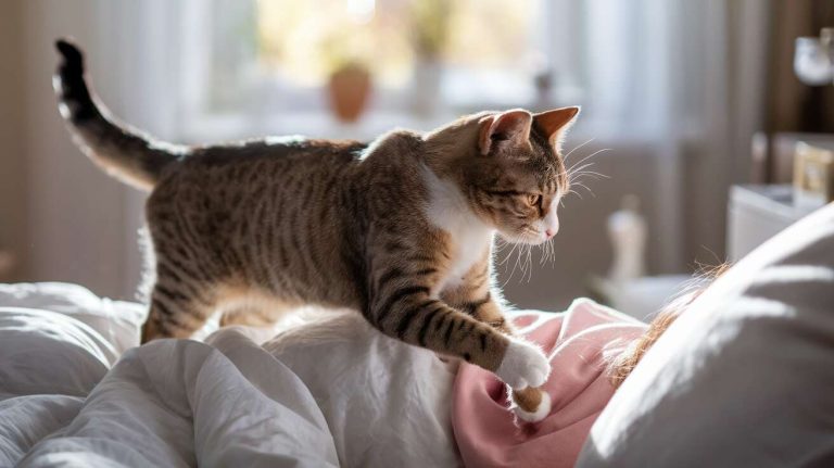 Votre chat vous réveille en vous marchant dessus ? C’est sa technique pour vérifier si vous êtes encore en vie
