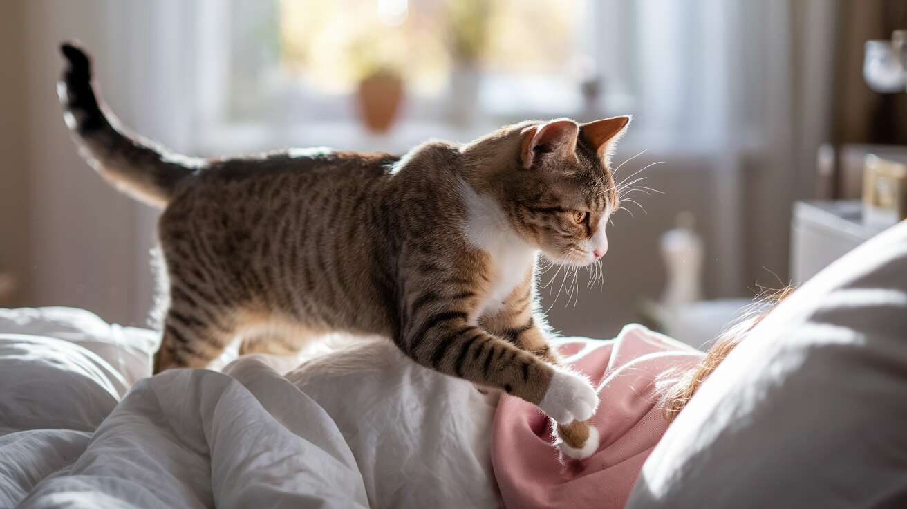 Votre chat vous réveille en vous marchant dessus ? C’est sa technique pour vérifier si vous êtes encore en vie