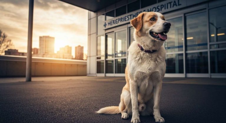 Ce chien a attendu son maître pendant 3 jours devant la porte de l'hôpital, son histoire a fait le tour de la ville