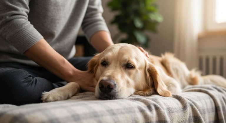 Voici comment faire un massage relaxant à votre chien pour apaiser son anxiété et renforcer votre lien