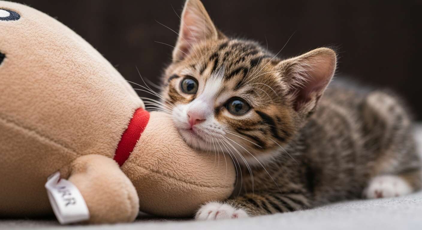 Un doudou pour son chaton, utile ou indifférence totale de votre boule de poils ?