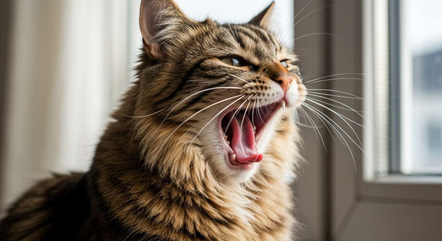 Le bâillement de votre chat est contagieux pour vous ? C'est un signe d'empathie et de connexion profonde