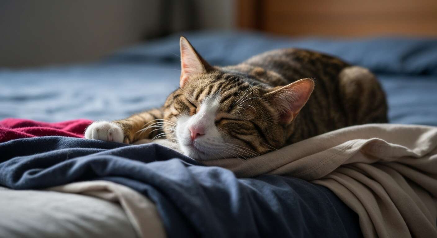 Si votre chat dort sur vos vêtements, ce n'est pas pour le confort mais pour cette raison très territoriale
