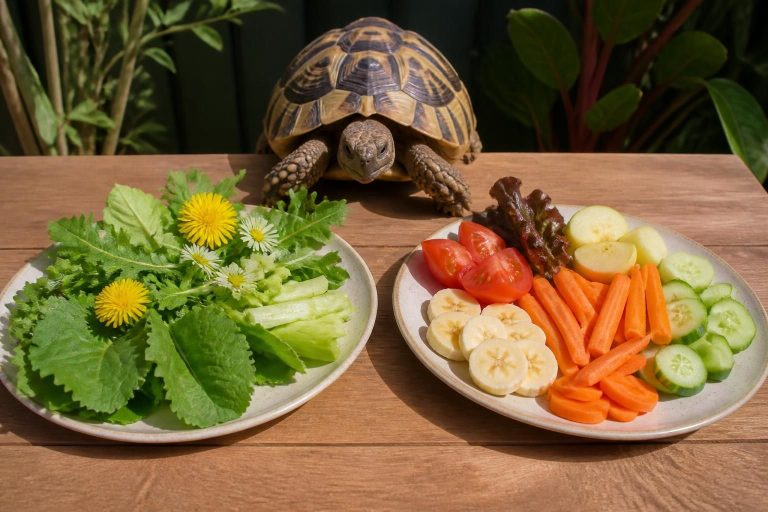 Tableau de nourriture pour tortue de terre : aliments autorisés et interdits