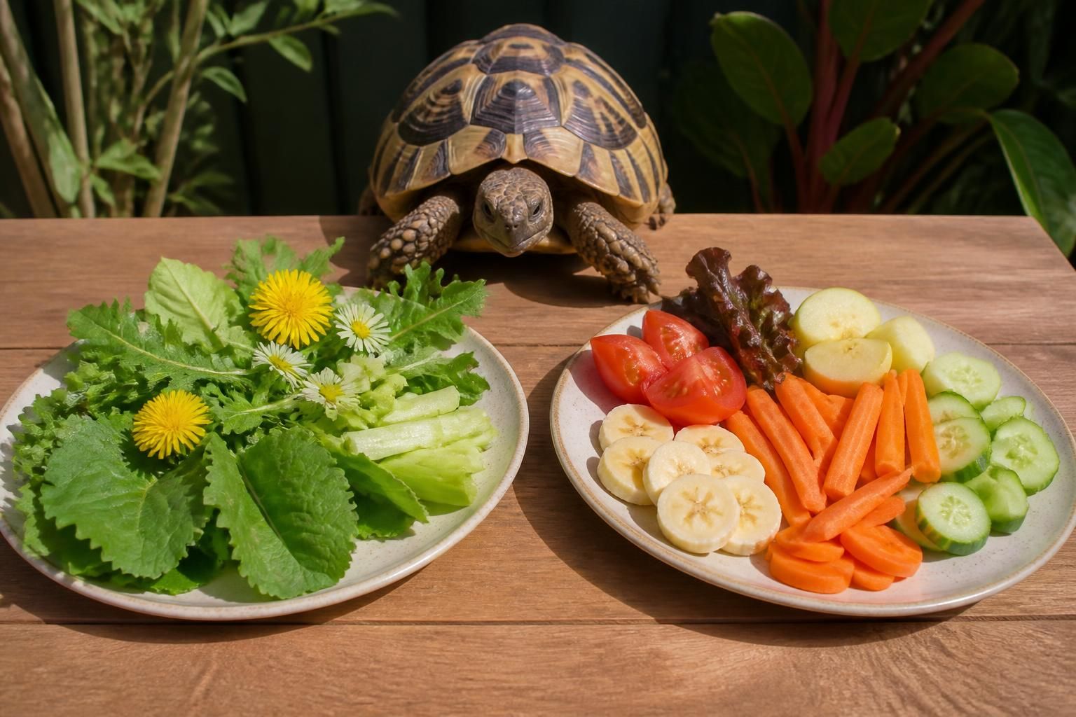 Tableau de nourriture pour tortue de terre : aliments autorisés et interdits